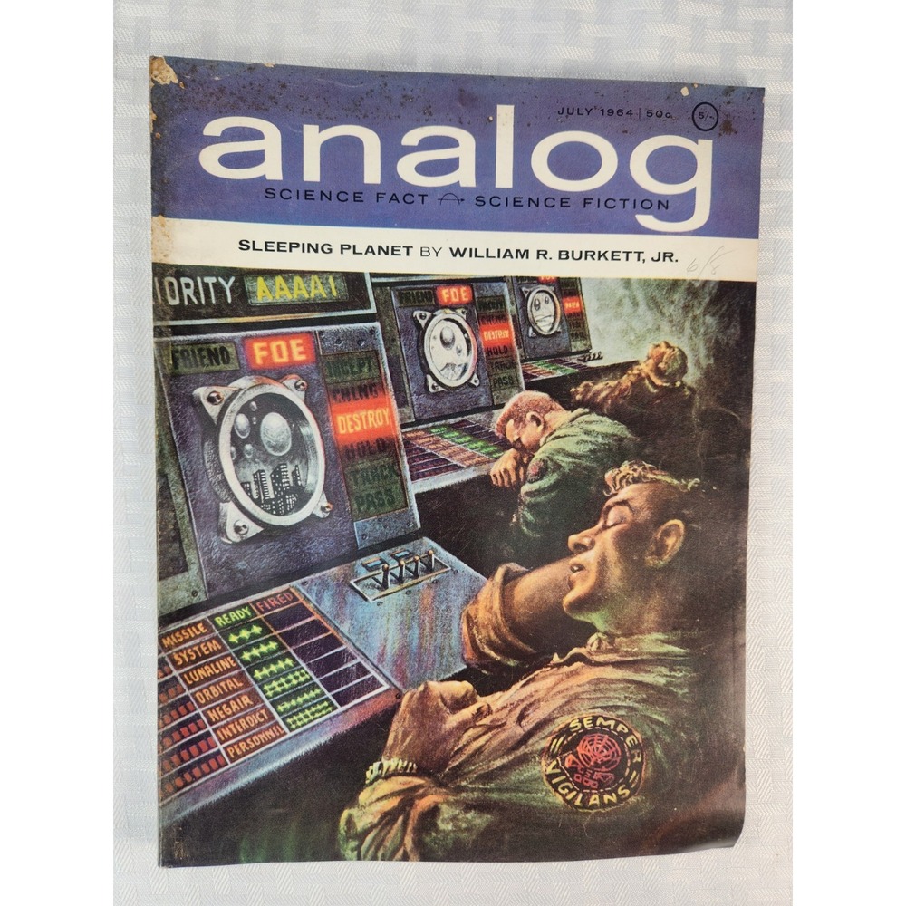 Analog Science Fiction Science Fact July 1964 Poul Anderson Ben Bova Kelly Freas